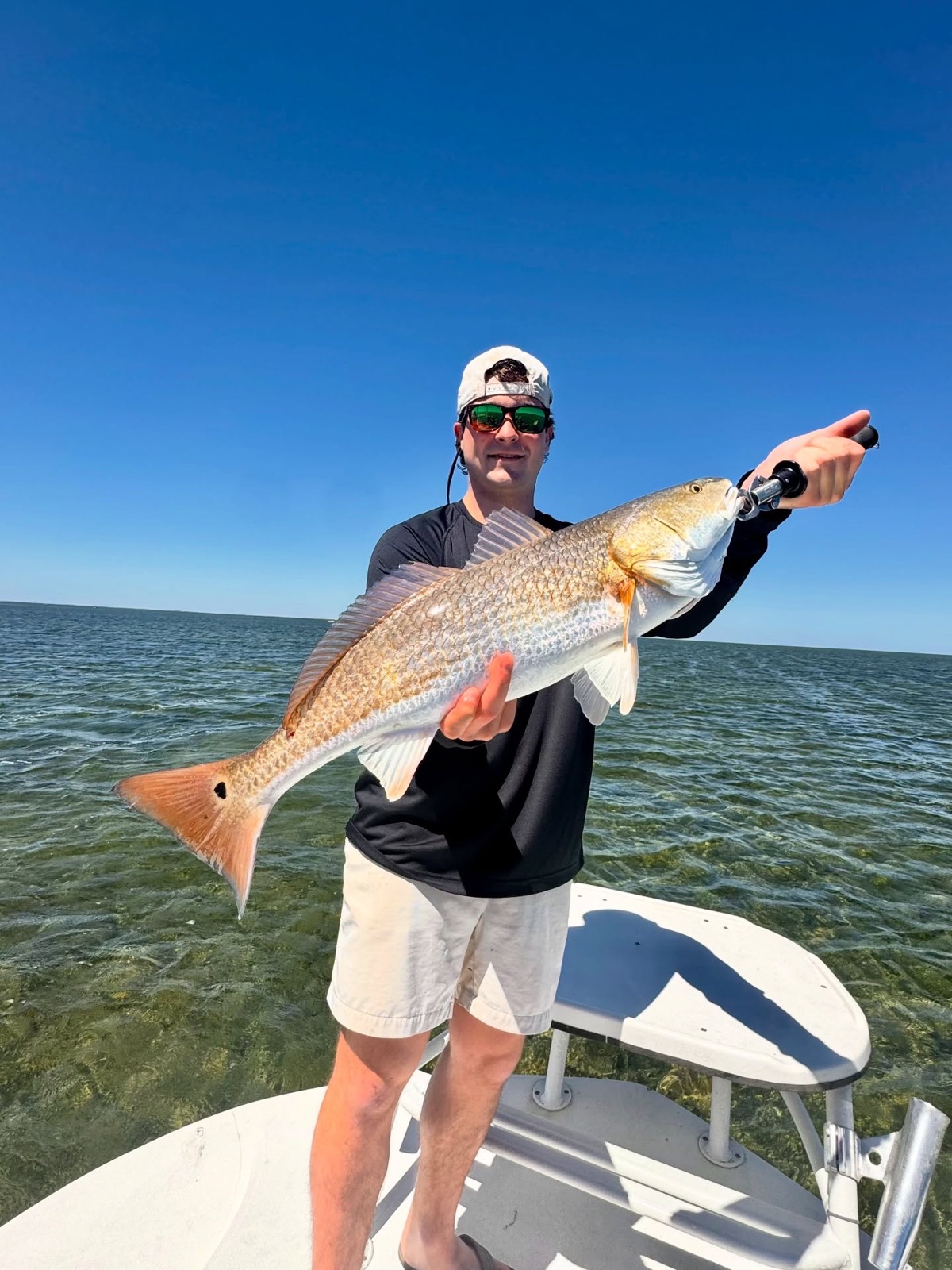 Redfish caught on the shallow flats